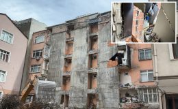 Bina yıkımı komşuya kabus oldu: Mutfak duvarı yıkıldı