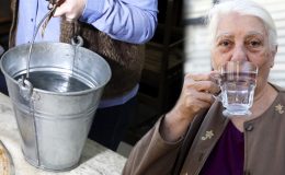 Gülay nine 650 yıllık sarnıçta biriken yağmur suyundan vazgeçemiyor