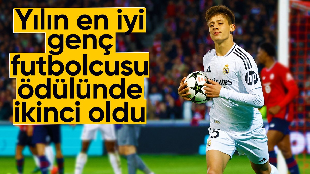 Arda Güler, yılın en iyi genç futbolcusu ödülünde ikinci oldu