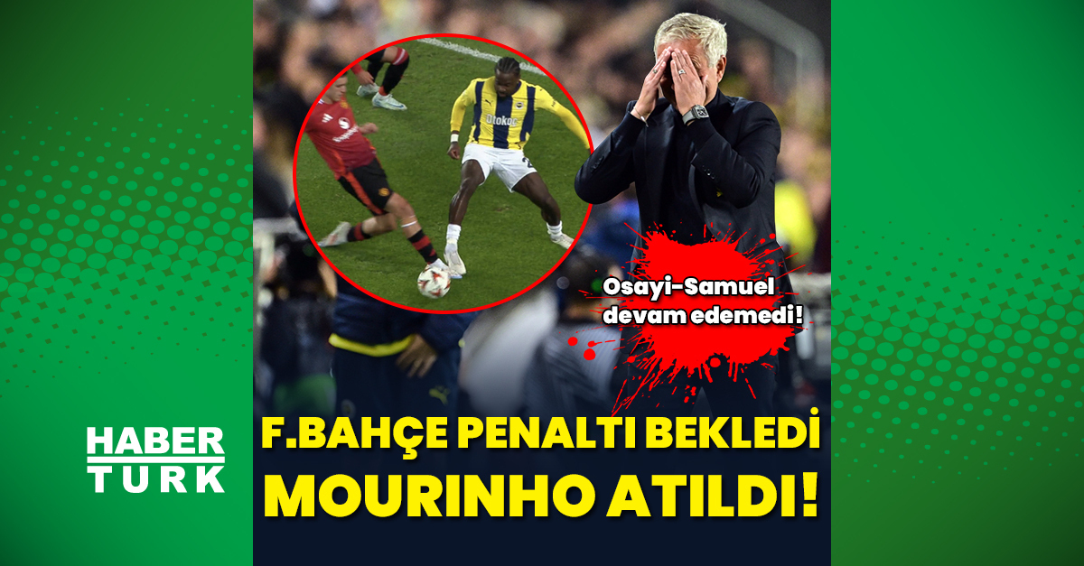 Fenerbahçe penaltı bekledi, Mourinho atıldı!