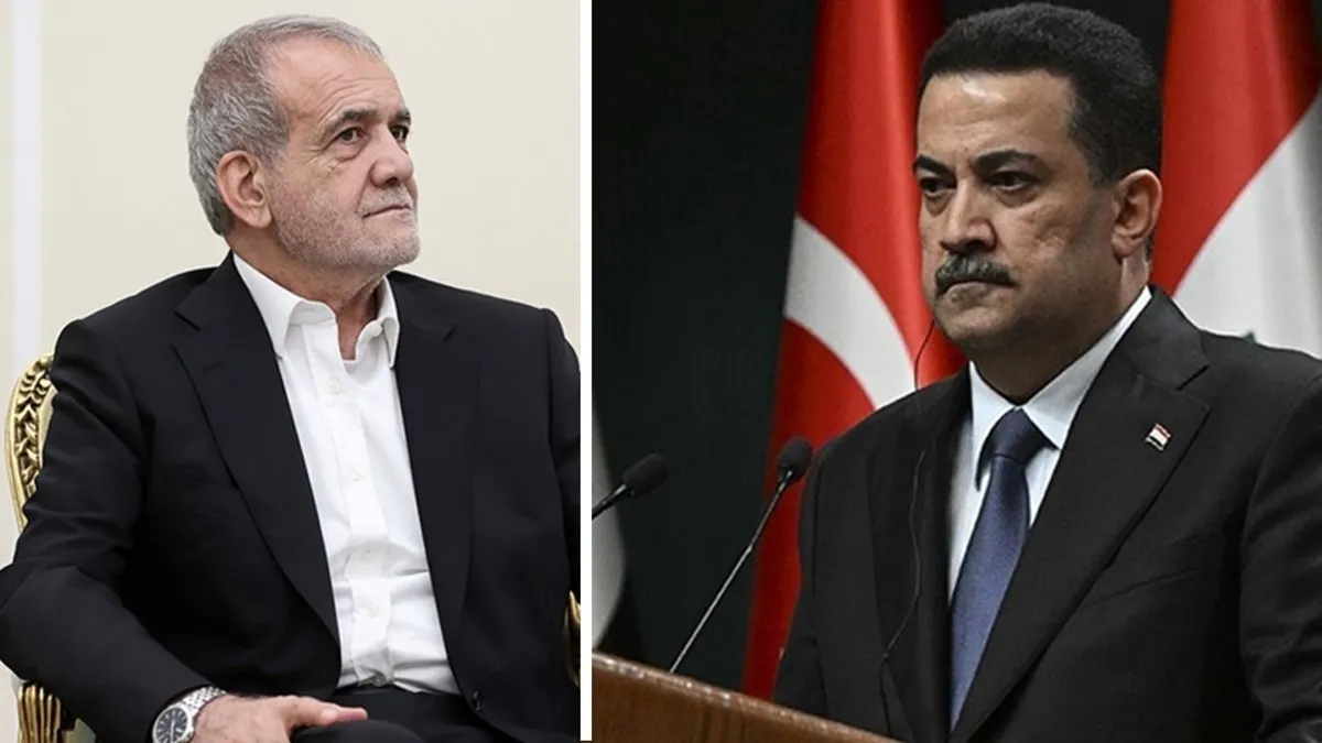 Irak Başbakanı Sudani ile İran Cumhurbaşkanı Pezeşkiyan “Suriye ve Gazze’yi” görüştü