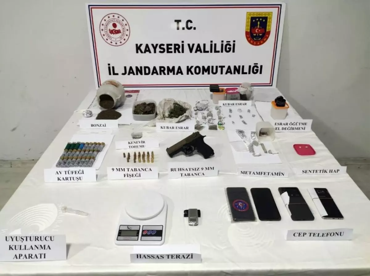 Kayseri’de Uyuşturucu Operasyonu: 3 Gözaltı